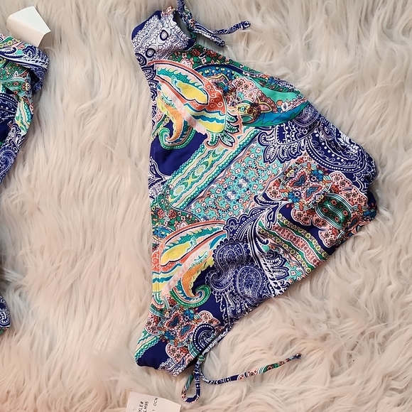 NWT Kenneth Cole Reaction Paisley Print Bikini Set, Size S - Picture 7 of 15